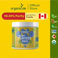 Organicule Golden Flaxseed Powder [300g] | High in Protein | High in Omega 3 | 100% Authentic | Sourced from Canada