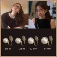 BPURPLE Pearl Ear Clip Fashion Without Ear Hole Earings Simple Ear Cuff Fake Piercing Fashion Jewelr