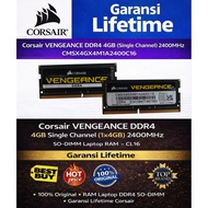 Corsair VENGEANCE DDR4 4GB Single Channel 2400MHz SO-DIMM Laptop RAM – CL16 Lifetime Warranty