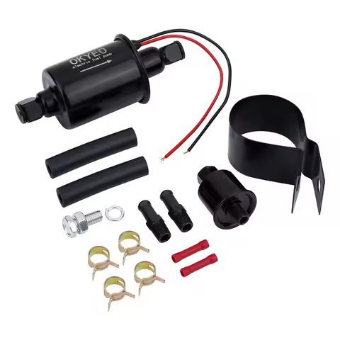 OKYEO Low Pressure Electric Fuel Pump 12V Gas Diesel Inline pump 5-9PSI HEP-02A E8012S