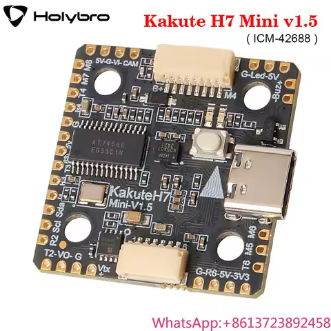 Holybro Kakute H7 Mini Flight Controller ICM42688P W/ Barometer OSD 128Mbits 6xUART 9PWM 2-6S BEC 5V