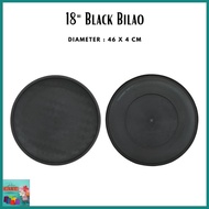 [NEW] 18" BLACK BILAO/BLACK PLASTIC BILAO/PLASTIC BILAO/46X46X4CM BLACK PLASTIC BILAO/BILAO