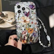 Flower Floral Watercolor Style Elegant New Feather Chiffon Minimalist Fashion Transparent Phone Case