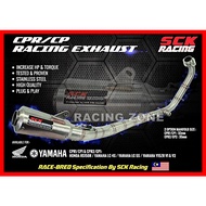 SCK RACING Y15ZR LC135 4S 5S RS150 Full System Open Exhaust 2 Manifold 32mm + 35mm by AHM M3 LC4S LC5S RS Y15