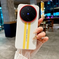 For VIVO X200 Ultra X200S Case Luxury PU Leather Racetrack Protective Back Cover Case For VIVO X200 