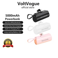 VoltVogue Powerbank 5000mAh Mini Fast Charging Portable For iPhone/Type-C MINI Power Bank