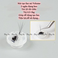 Button To Create fan volume, fan Button To Create Divine Eyelash Extensions (Bag Of 100-50-25 Buttons)-Create volume Eyelash Extensions _ mi-mi fan-Up Eyelash Curling _ Thuy Ha