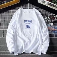 VINTAGE 1987 XS-3XL T SHIRT LENGAN PANJANG PEREMPUAN BAJU LENGAN PANJANG LELAKI TSHIRT WOMAN T SHIRT