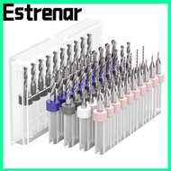 ESTRENAR PCB Drill Bits Multifunctional PCB Twist Drill Wood CNC Drill Carbide CNC Milling Cutter