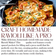 Ravioli Maker Press Mold Potsticker Meat Dumpling Maker , Ravioli Stamp Pasta Making Kit Pasta Makin