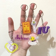GANTUNGAN Acrylic Keychain IU Dlwlrma Uaena Lightstick Lee Ji EunKeychain