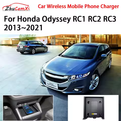 Car Wireless Mobile Phone Charger Center Console Storage QI 18W iPhone fast charge for Honda Odyssey