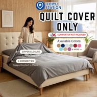 Quilt Cover Only Duvet Cover Comforter Cover Sarung Selimut Sahaja Single Queen King