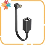 RJ45 Extension Cable 15cm Cat7 Ethernet Extension Cable 10G RJ45 Cat7 for PC Laptop Ethernet Cable B