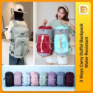 Duffel Backpack 3 Ways Carry Water Resistant Bag Wet Pocket Shoes Compartment Travel Outdoor Beg Duf