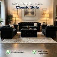 [Arfa Homr] Classic sofa CHESTERFIELD 3 seater 2 seater 1 seater custom color sofa murah harga direc