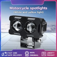selling LED sports light motorcycle light 2LEDS 6000K fog headlight 12V 24V suitable for motorcycle 
