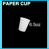 ☽ ◳ ♀ 50pcs. Paper Cup white disposable  (22oz, 16oz, 12oz, 8oz, 6.5oz, 5oz, 4oz, 3oz, 2.5oz)