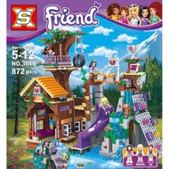 Compatible with Lego Building Blocks Girl Series Princess Camp Tree House Castle Educational Friends