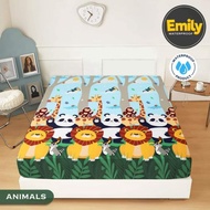 WATERPROOF BEDSHEET WITH MOTIF 90X200X20 WATERPROOF BEDSHEET
