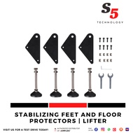 STABILIZING FEET AND FLOOR PROTECTORS | Lifter / racing simulator / SIM RACING RIG / driving Simulat