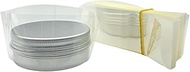 200Pcs Clear Perforated Heat Shrink Wrap Film Shrink Seal Bands for 2oz Aluminum Tin Jar, Easy to Us