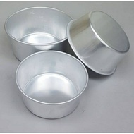 5/ 6/ 6.5 Inch Aluminium Deep Fix Base Round Cake Tin with Size/ Cake Pan/ Acuan bulat