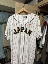 WBC 日本武士隊 Mizuno 主場白球衣 尺寸XO 正常2XL 全新僅拆封擺拍  空背號球衣 大谷翔平冠軍同款