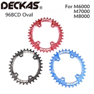 Deckas Oval 96BCD Chainring MTB Mountain bike bicycle 32T 34T 36T 38T crankset Tooth plate Parts for