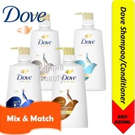 Dove Shampoo / Conditioner, 660ml-680ml