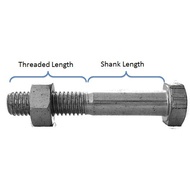 1" ~ 4" M.S. Hex Bolt & Nut Iron / Hex Bolt & Nut Besi ( Inch )