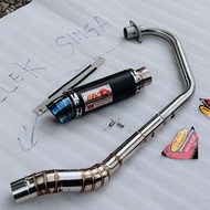 RED LEOO Exhaust RED LEO BLACK manifold 28mm PNP For muffler Sonic150 Rs150 Y15/Y15zR Lc135 v1/V2 Tm