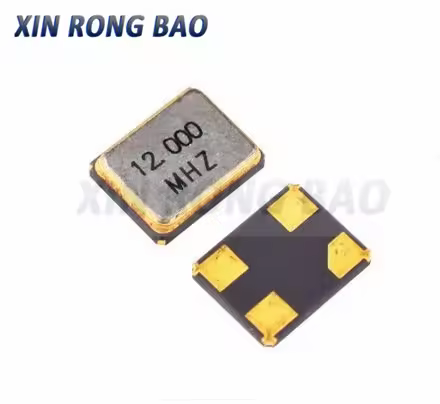 10PCS 3225 Metal SMD 4pin 4M 6M 8MHZ 10MHZ 11.0592MHZ 12MHZ 16MHZ 20MHZ 24MHZ 25MHZ 27M 32M 40M 50M 