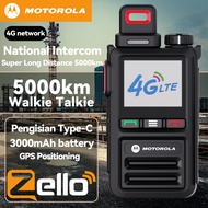 Zello Motorola Walkie Talkie T68 5000KM 3000mAh SIM 4G WIFI GPS Mobile IP54 Waterproof Radio Interph
