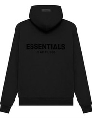 Essentials Fear of God hoodies 黑色連帽衛衣(size xxs)