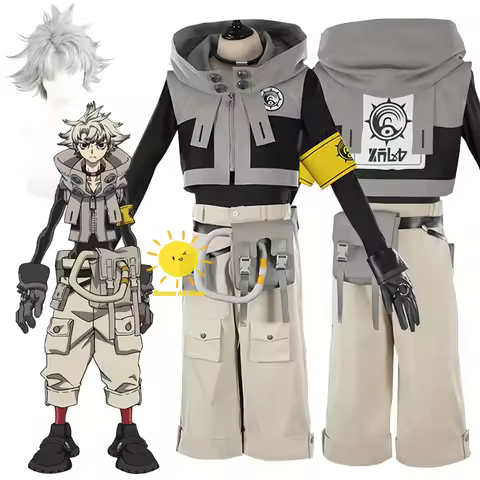 Anime Gachiakuta Cosplay Rudo Surebrec Cosplay Costume Jacket Pants Socks Gloves Rudo Suits Wig Hall
