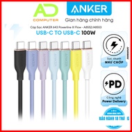 Anker 643 Powerline III Flow USB-C to USB-C 100W Charging Cable - Length 0.9m/1.8m - A8552/A8553 - P