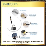 PRO Spray Gun for Painting Walls Cement Mortar Sprayer Spray Gun Hopper Gun Render Sprayer Hopper Bu