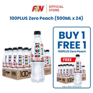 100PLUS Zero Peach 500ML X 24