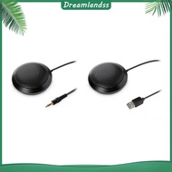 ❖Dreamlandss❖  USB/3.5mm 360° Omnidirectional Condenser Mic Plug&Play Desktop Computer Mic Anti-Slip