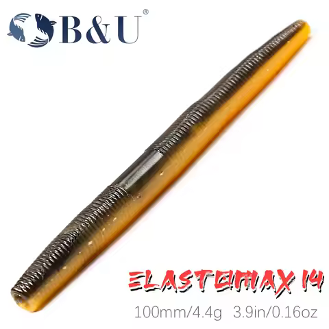 B&U Floating Senko Worms Bass Fishing Lure Soft Plastic Artificial Bait Ned Wacky Rig Weightless Sou