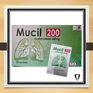 [EXP: 02.2027] MUCIL 200mG (Acetylcysteine) x 10 sachets / 30 sachets