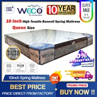 💥LIMITED DEAL💥High Tensile Bonnell Spring Mattress 10inch / HONEY WECO tilam/10 inch Spring Tilam Queen