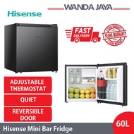 [NEW] Hisense 60L Mini Fridge Mini Bar RR60D4ABN BLACK ( Refrigerator / Peti Ais / 电冰箱/ 冰箱 )