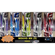 YAMAHA NOUVO MX THAILOOK THAI Stripe Stiker Sticker NOUVOS 115 NOUVOMX (5) BODY COVERSET COVER SET K