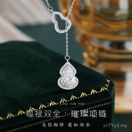Pendant High-grade Light Foot Silver All-match Accessories Feel New Clavicle Female Gourd Classy Pen