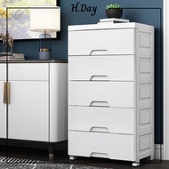 Ready Stock ⭐ H.Day 55cm 5-Tiers Full White Storage Cabinet Drawer Cabinet