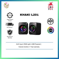 OXAYOI Khaki L201 SPEAKER (USB POWER,3.5 AUX JACK)