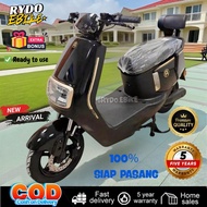 🔥 2025 New Model 100% Siap Pasang H1 1500W Electric Bike Scooter | 60KM/H | 48V/60V Battery | EV sco