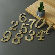 1Pcs 3Inch Metal House Numbers with M2 Screws Solid Zinc Alloy Mailbox Numbers 3D Address Numbers fo
